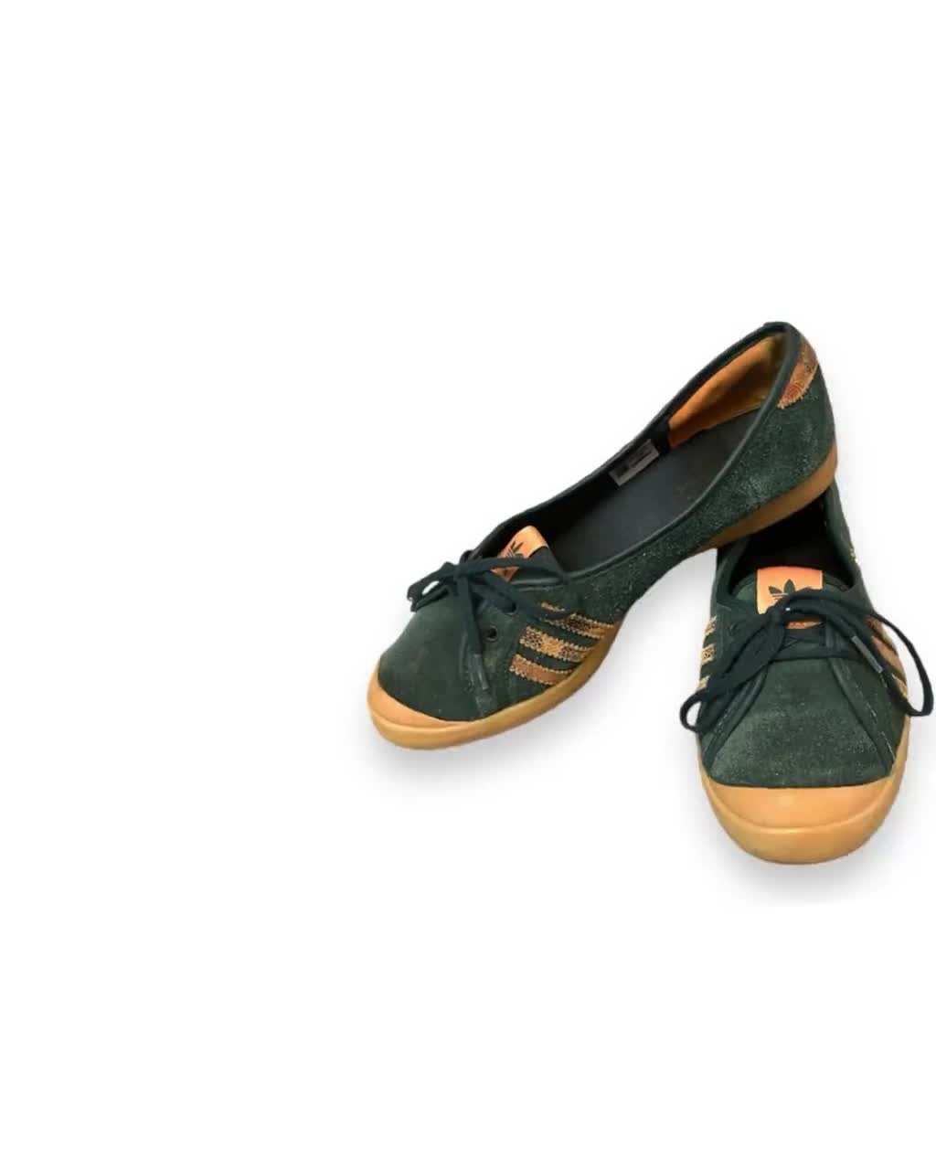 Adidas Adria Vintage 90s Leather Ballet Sneakers | Archive Y2K