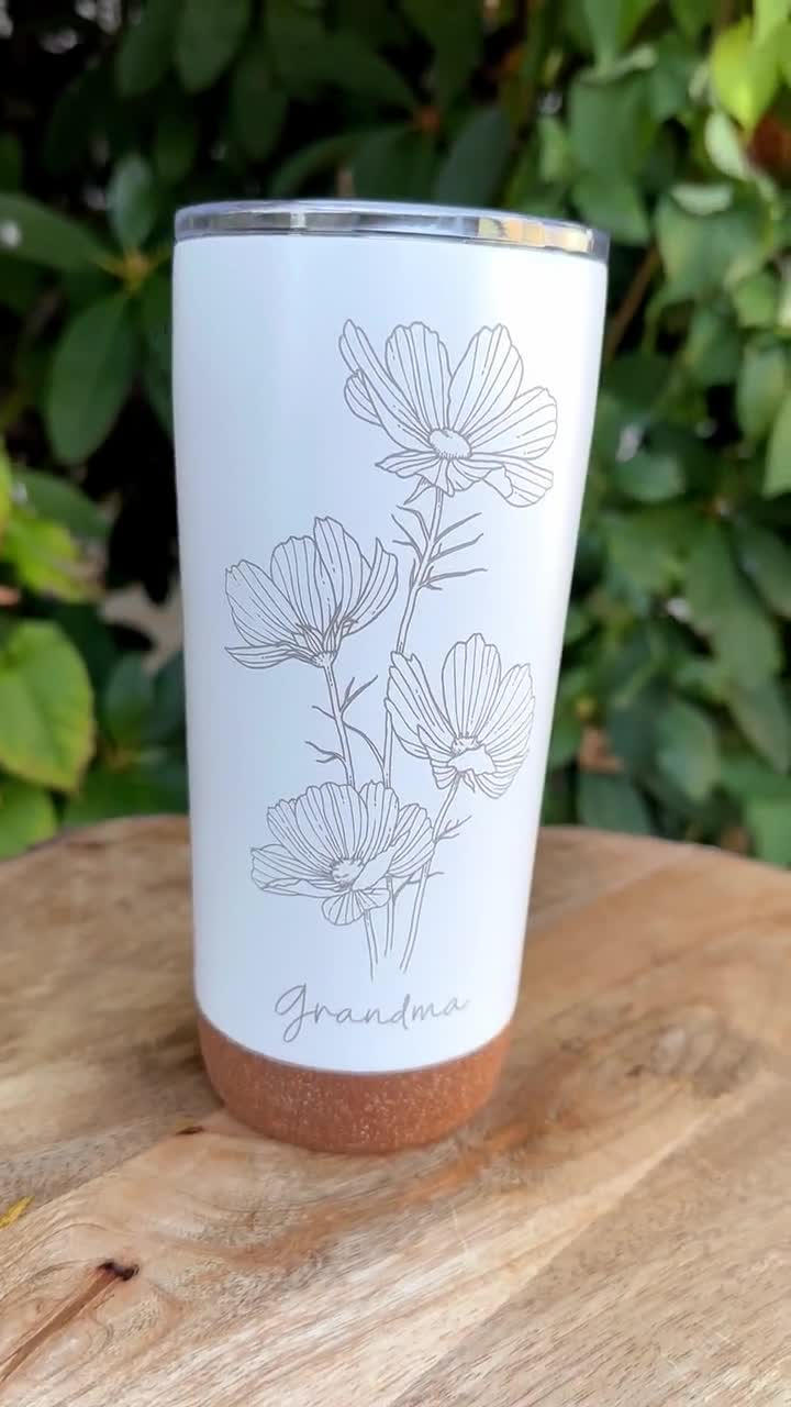 20oz Birth Flower Personalized Tumbler Travel Iced Coffee Tumbler Mom's  Garden Tumbler Mom Gift Pers…See more 20oz Birth Flower Personalized  Tumbler