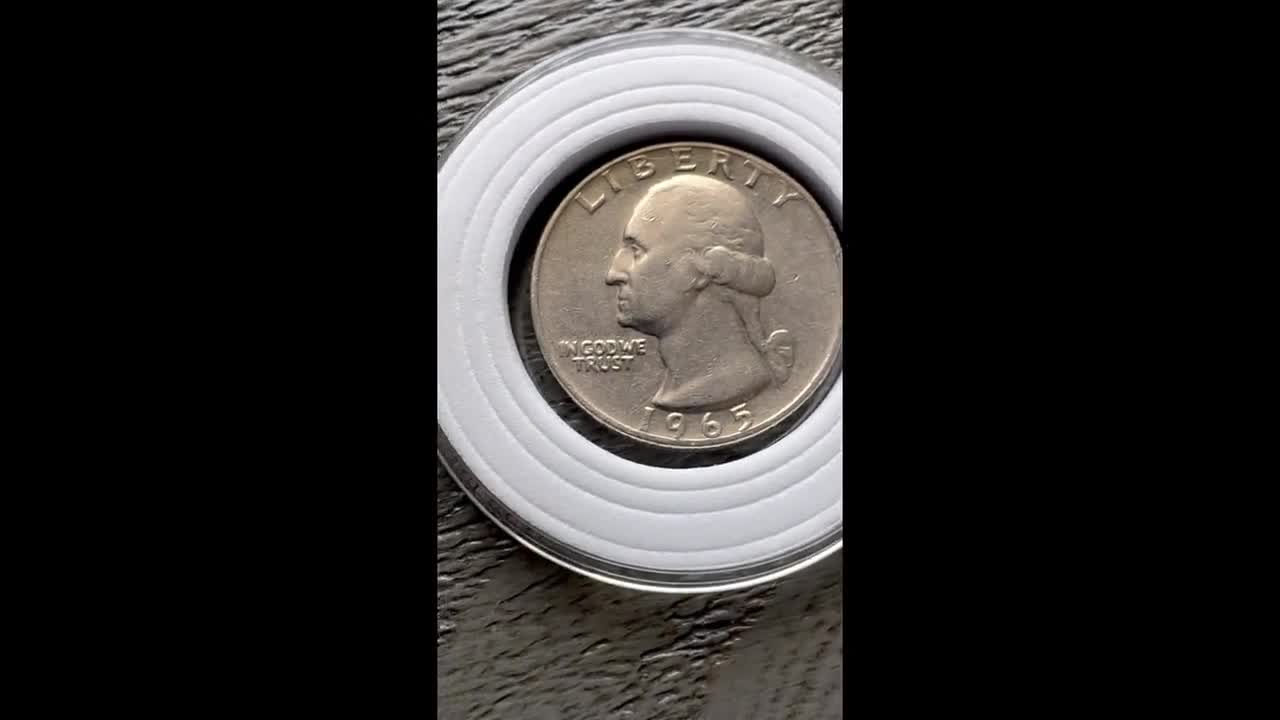 1965年ワシントンクォーター25セント流通米国コレクターコイン - Etsy 日本