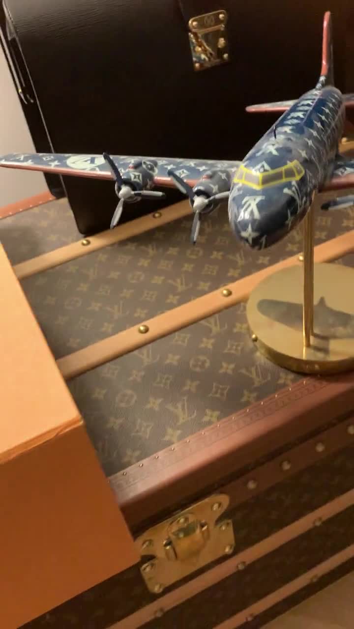 Louis Vuitton 1980 Shop Window Display Airplane Model For Sale at