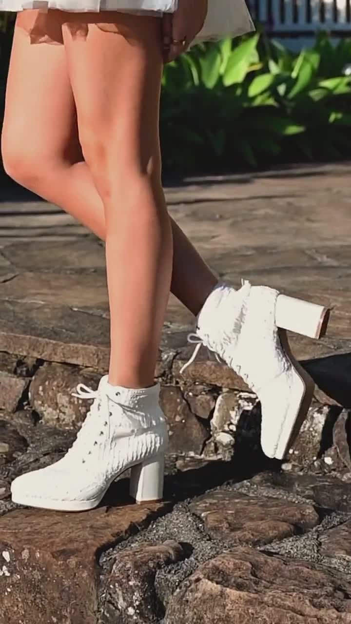 Wide Fit Lace Up Heeled Hiker Boots | Boohoo UK