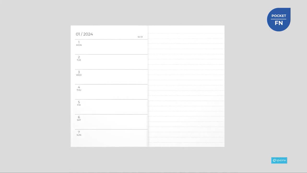 2024 Weekly Planner Pocket Size - Notebookpost