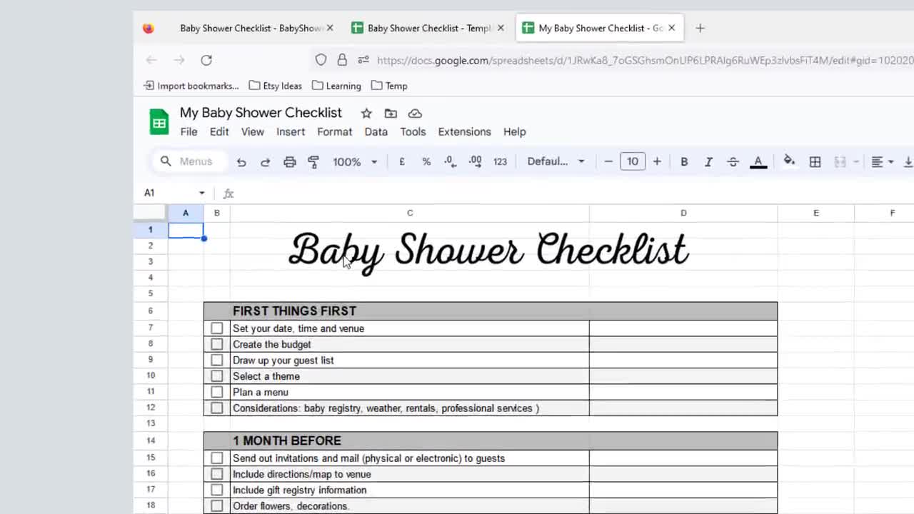 Baby Shower Quiz Free Google Docs Template 