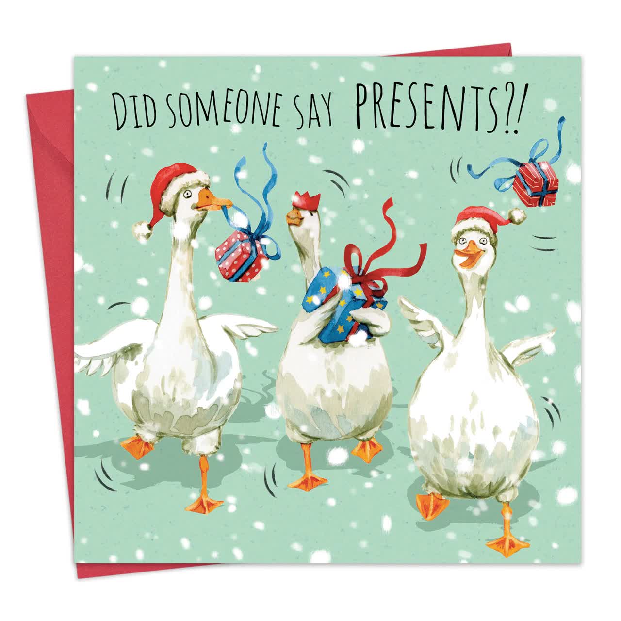 Son And Daughter In Law Cute Christmas Birds Card - View #8