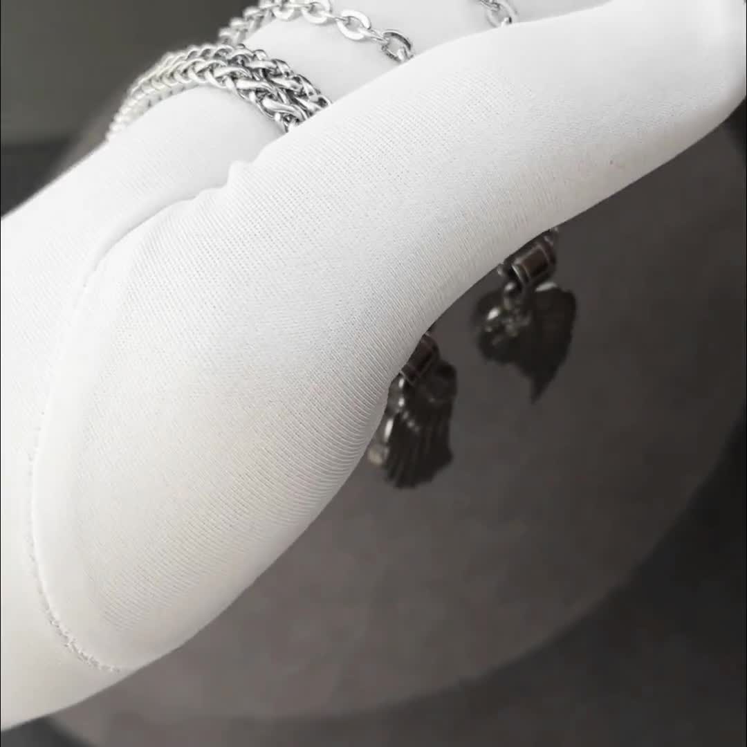 Angel Wings Couples Necklace, Set of 2 His & Hers Pendant, Matching Necklaces, Love Gifts for Her Him, Friendіship Relationship, Anniversary video poster