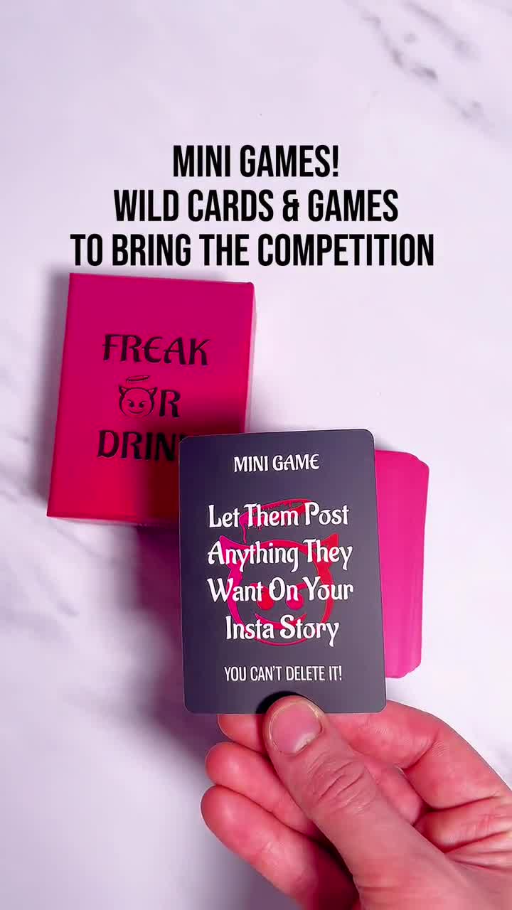 Couple Drinking Card Game- Freak Or Drink The Naughtiest Perfect for  Anniversary