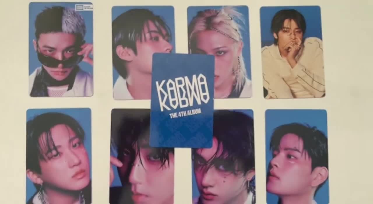 Stray Kids KARMAアルバムフォトカードセット - 両面Kポップフォト