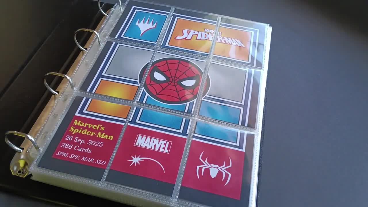 spiderman card binder Lotadilo for 4 Pocket with 440 Pockets Spider-Man 3 Movie - Trading