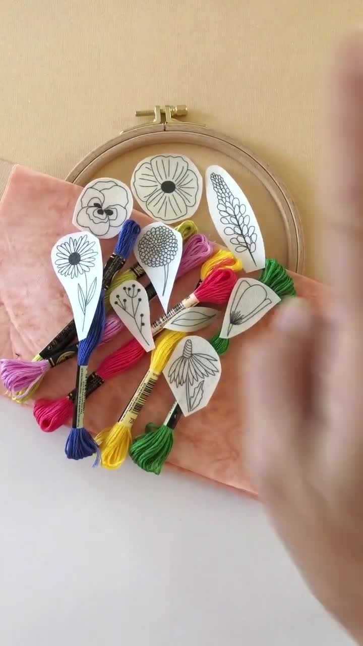 Fruit - Peel Stick and Stitch Hand Embroidery Patterns