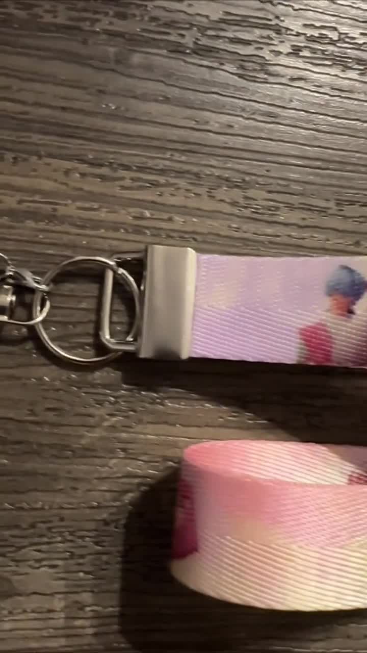 Kpop Demon Hunters Wristlet Keychain Lanyard Lighstick Strap HUNTR