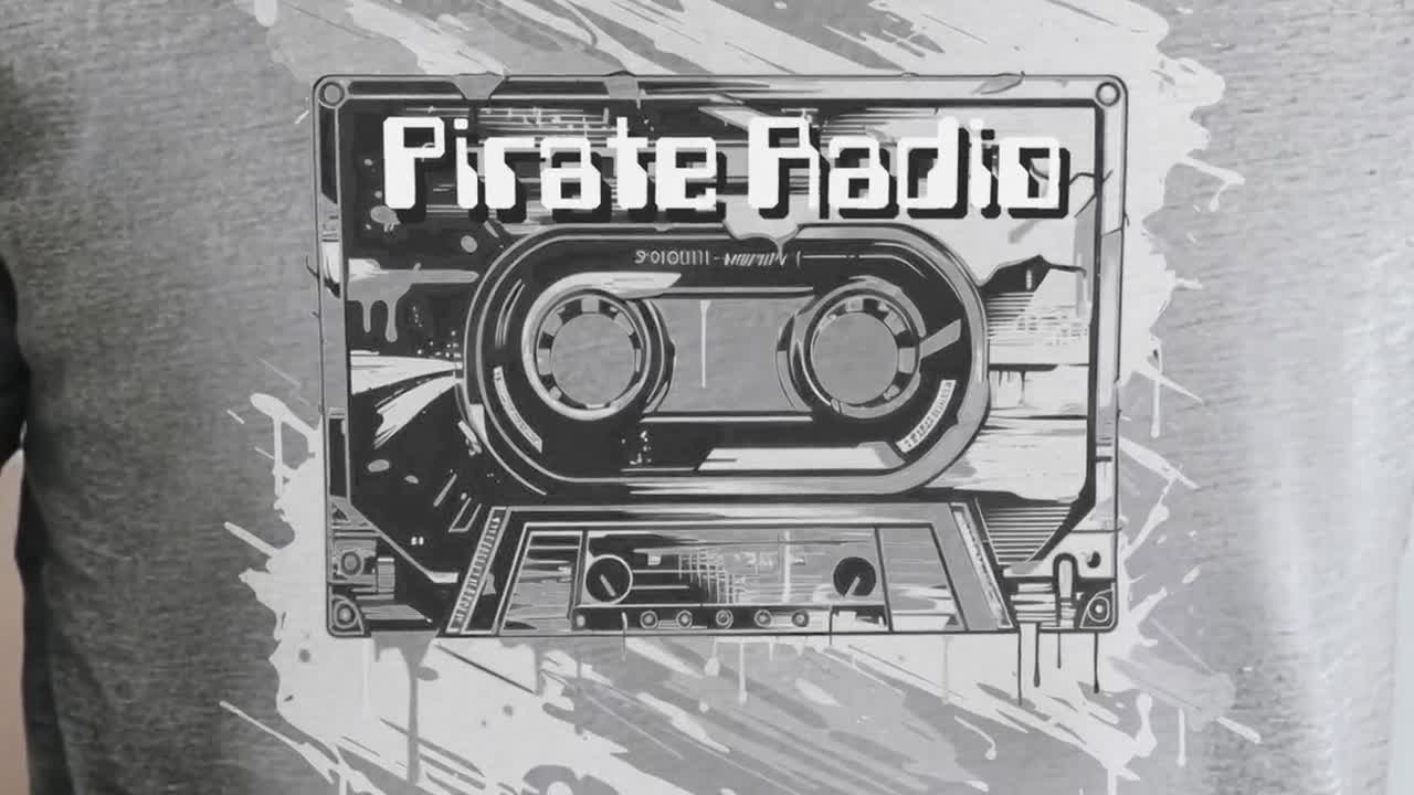 EMPiRE Tシャツとカセットテープ 海賊ラジオカセットテープTシャツ：90年代レイブカルチャーTシャツ