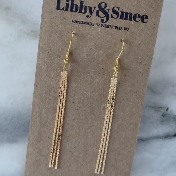 Silver Feather Earrings  Handmade by Libby & Smee