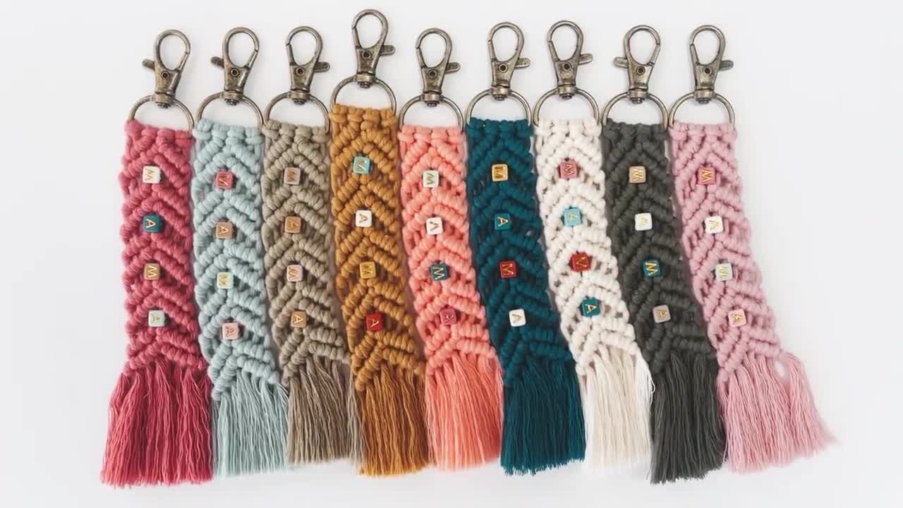 MAMA Macrame Keychain