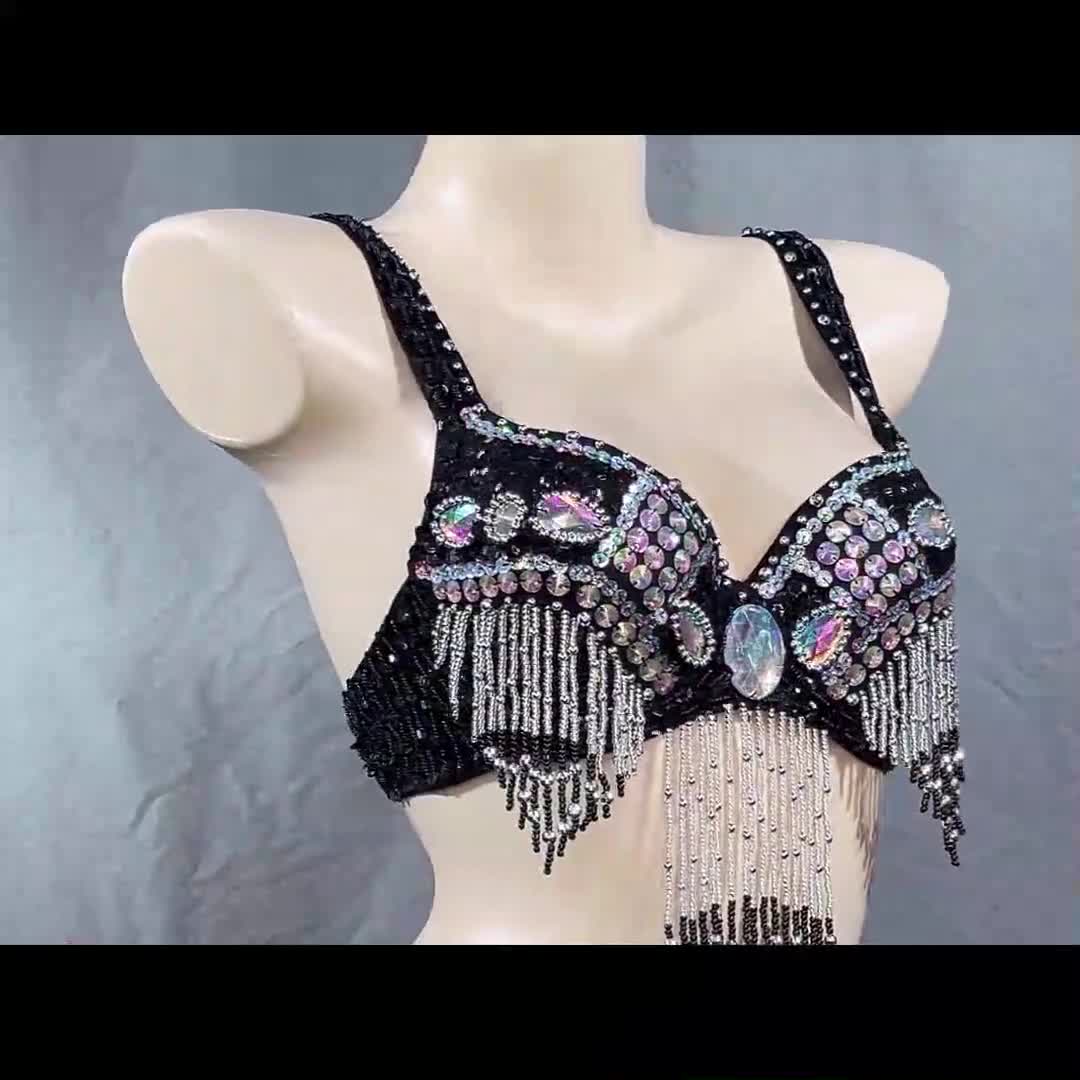 7years Old Lil Girl Black Tribal Bra Fusion Sexy Ats Belly Dance Bss60 -  Belly Dancing - AliExpress