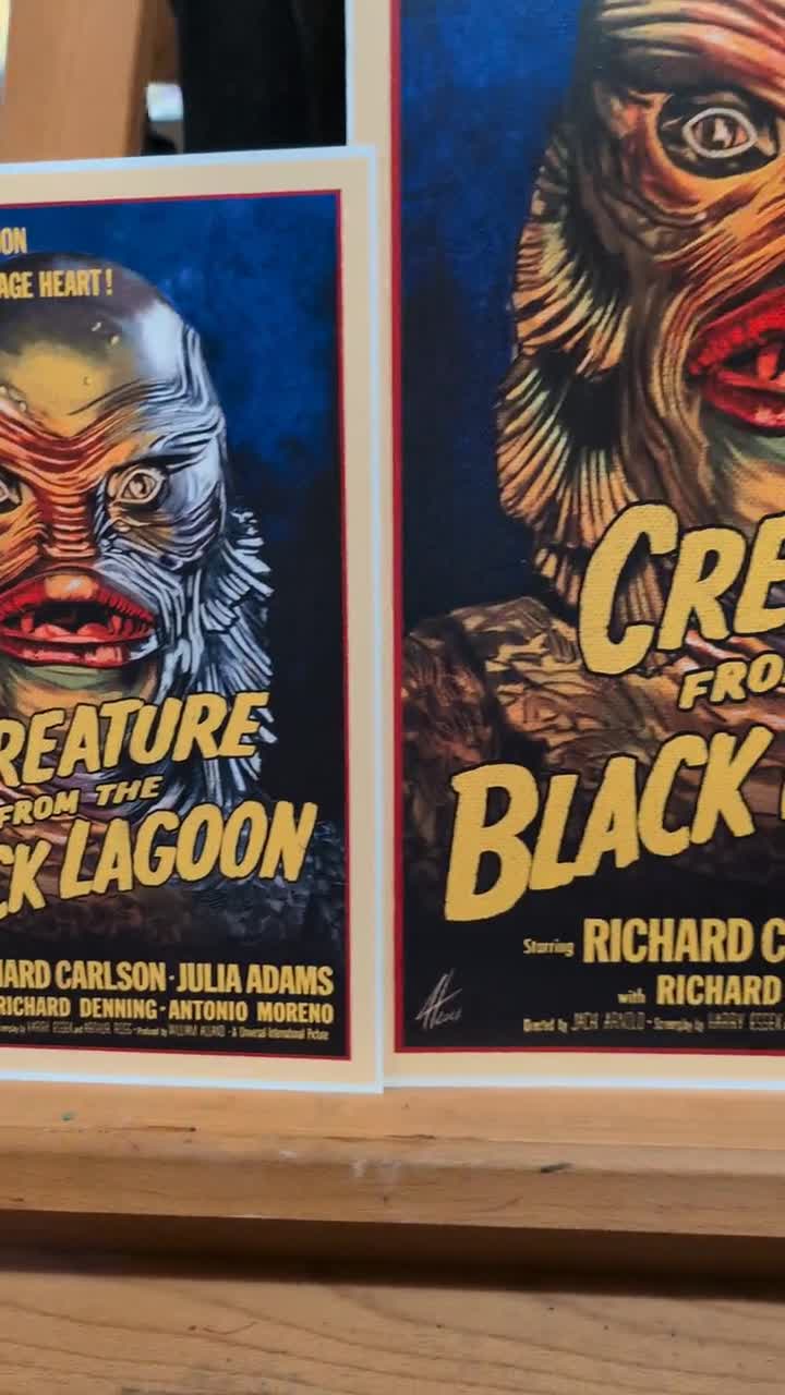 12”x18” MONDO mini movie poster Creature Black Lagoon shops universal monsters horror