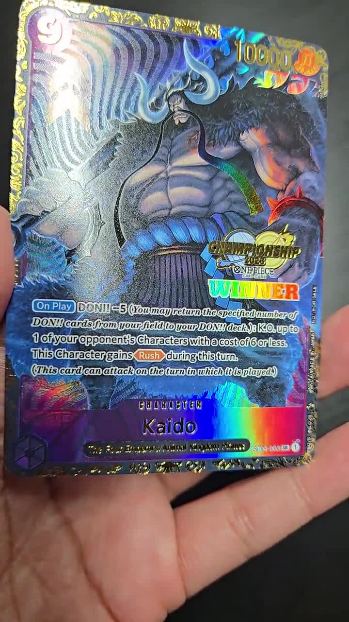 PROXY Kaido ST04-003 One Piece TCG Flagship Championship WINNER