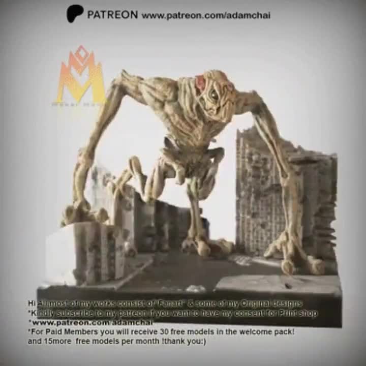 Cloverfield Monster Diorama High Quality 12K Resin Printed