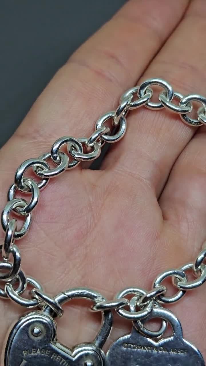 Tiffany & Co Return to Tiffany Love Lock Heart Bracelet With Heart
