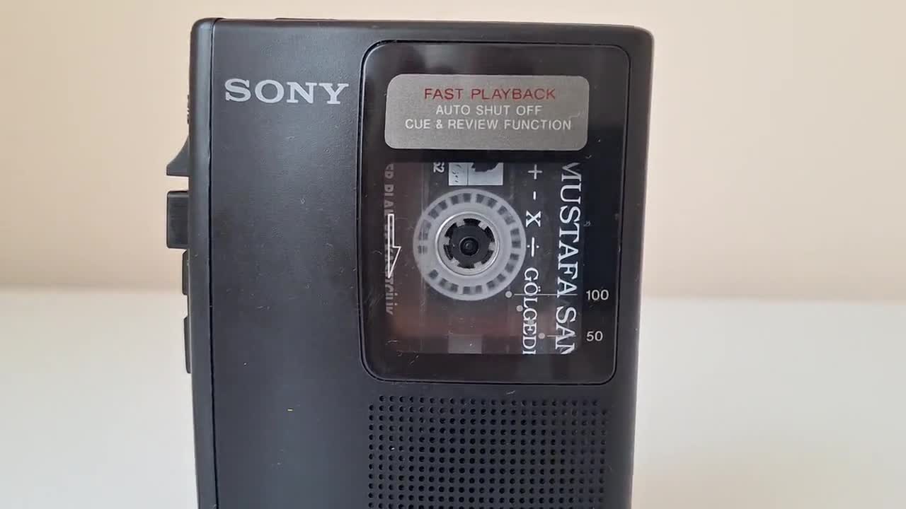 Reproductor de casetes Sony Walkman TCM S63 antiguo - En perfecto