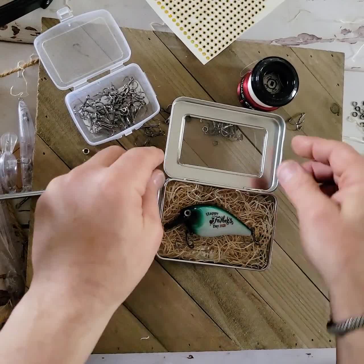 New Dad Father's Day Gift | Personalized Fishing Lure from his Baby video poster