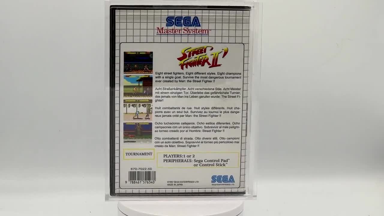 RetroShell Sega Master System Acrylic Game Case - Premium Protection Cover  / Display Case