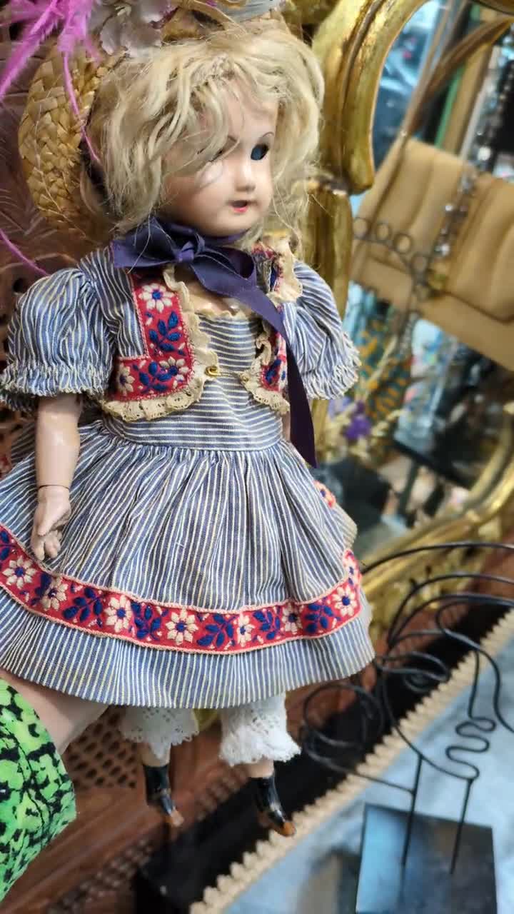 Antique Bleuette Doll Composition 1940s // 301 Paris Unis France