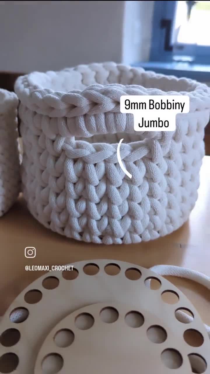 Shirene Häkelkorbböden 5er Set - 10cm Runde Holzböden Für DIY Körbe