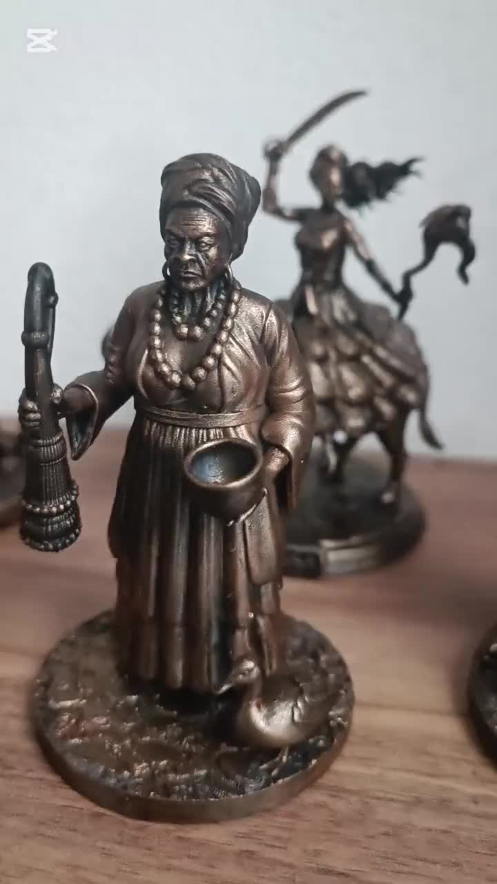 Miniature Iansã on the Buffalo | Orixá | Afro-brazilian | Umbanda