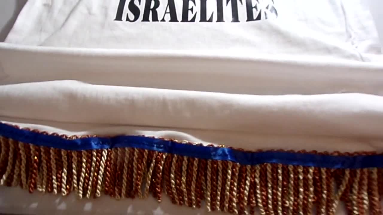 Hebrew Israelites Black Shirt w/White Fringes