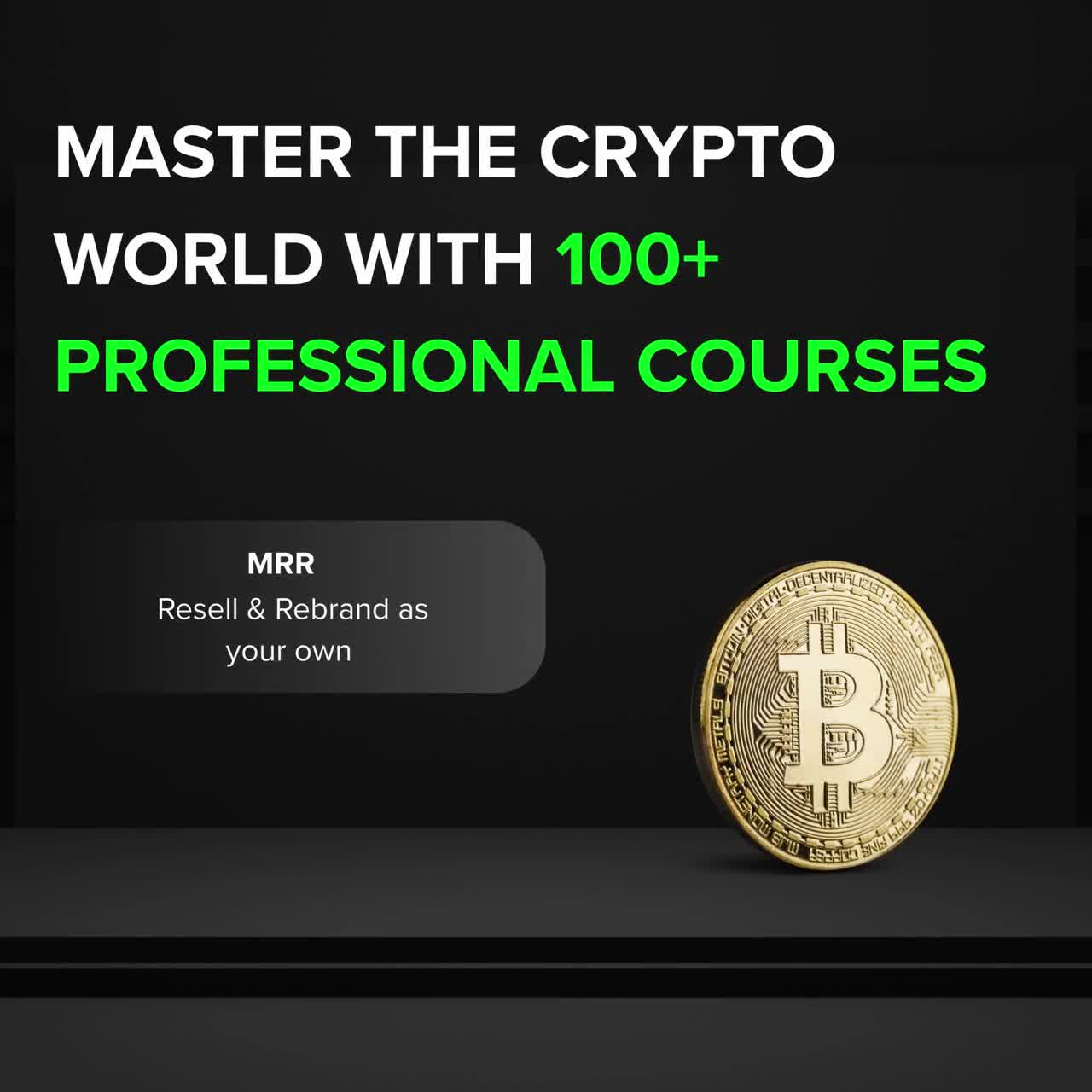 100+ Crypto Courses | Blockchain, Trading, & Investing | Master Resell  Rights (MRR), PLR, Bitcoin, NFT Masterclass, Web3, DeFi, Day Trading