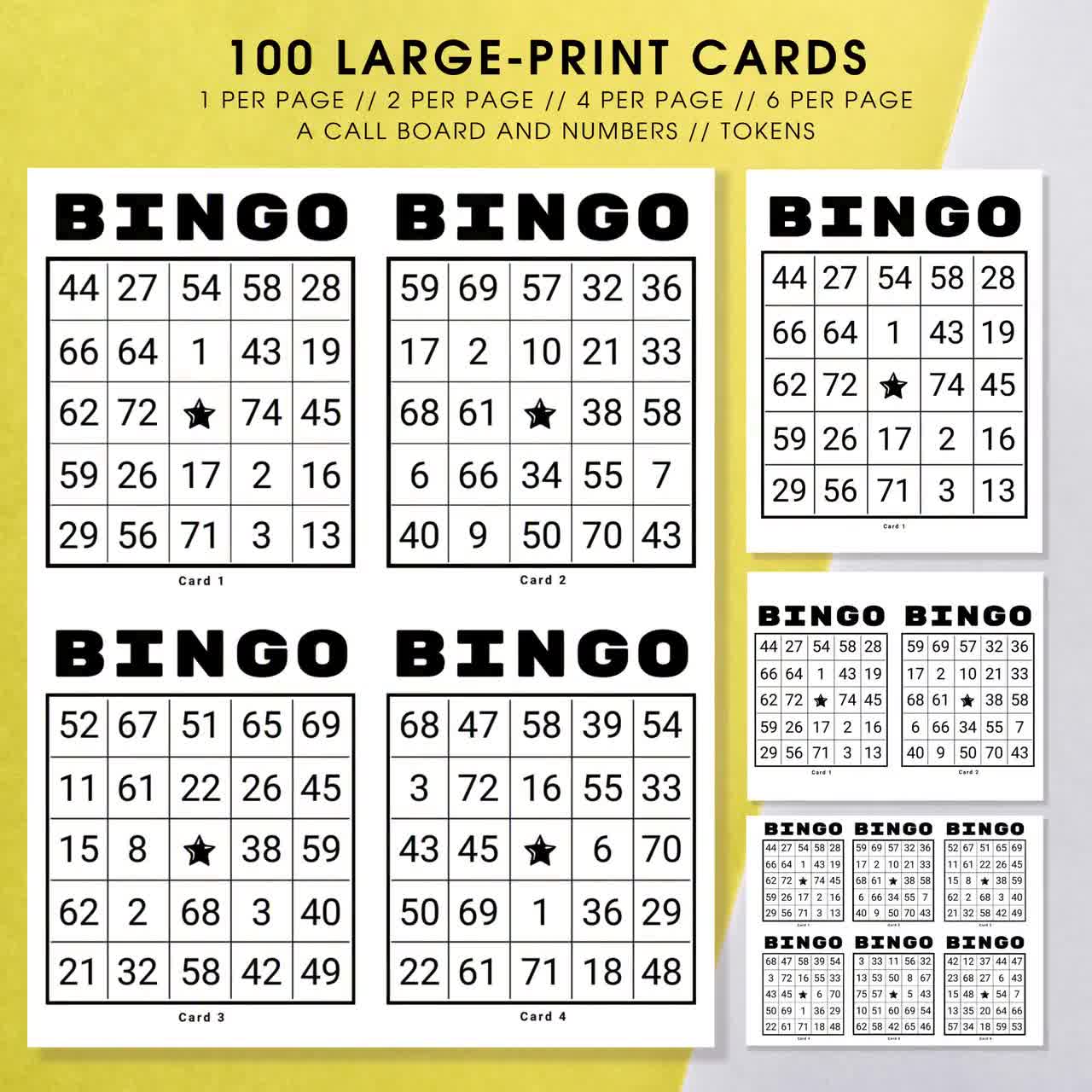 100-unique-random-bingo-cards-pdf-download-1-2-4-6-per-page-large-print-instant-download-family-party-game-set-black-and-white-etsy for Free Printable Bingo Cards 1 50 Pdf 100 Unique Random Bingo Cards PDF Download | 1, 2, 4, 6 per Page | Large Print | Instant Download Family Party Game Set | Black and White - Etsy for Free Printable Bingo Cards 1 50 Pdf