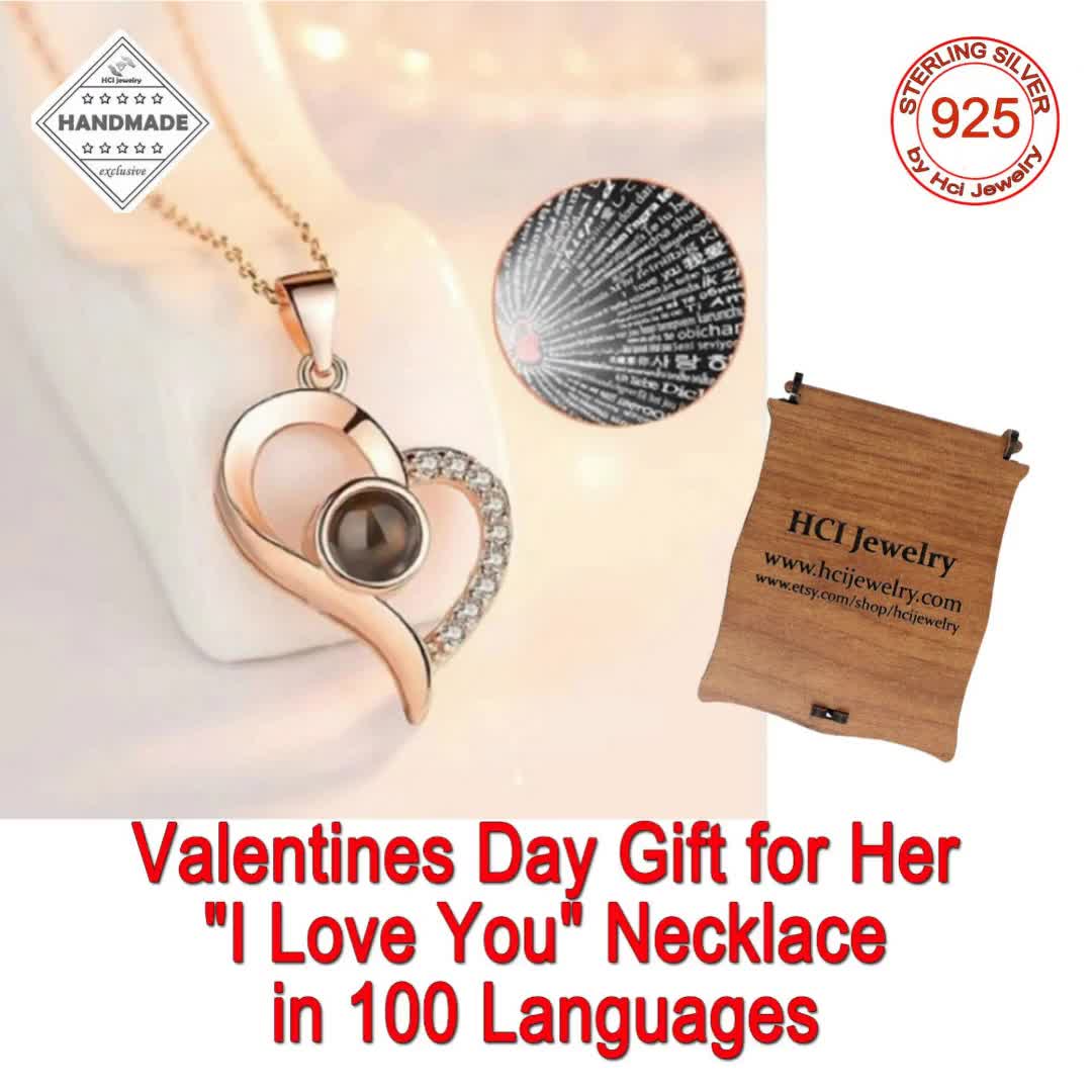 Preserved Rose Romantic Valentines Gifts for Her, I Love You Necklace 100  Languages Birthday Gifts for Girlfriend, Promise Necklace Gifts for Her,  Eternal Rose as Couple Gifts, Wife Christmas Gifts - Walmart.com