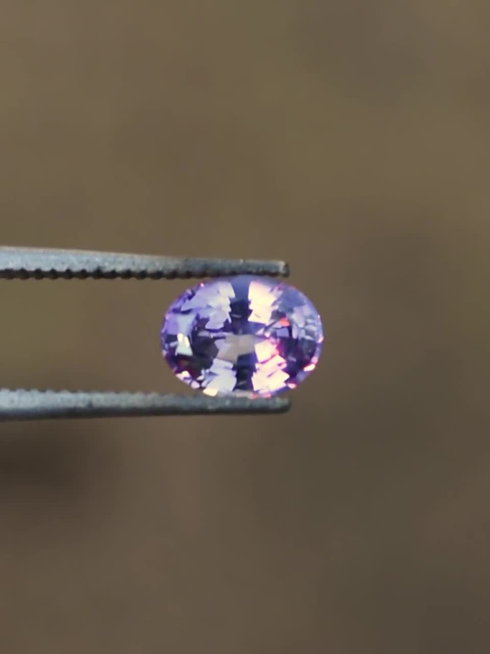 1.38 Ct Oval Shape Purple newest Spinel Natural Untreated VVs Clarity Sri Lanka