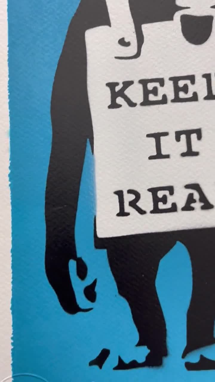 BANKSY/NOT BANKSY - Keep It Real - Original Spray Paint