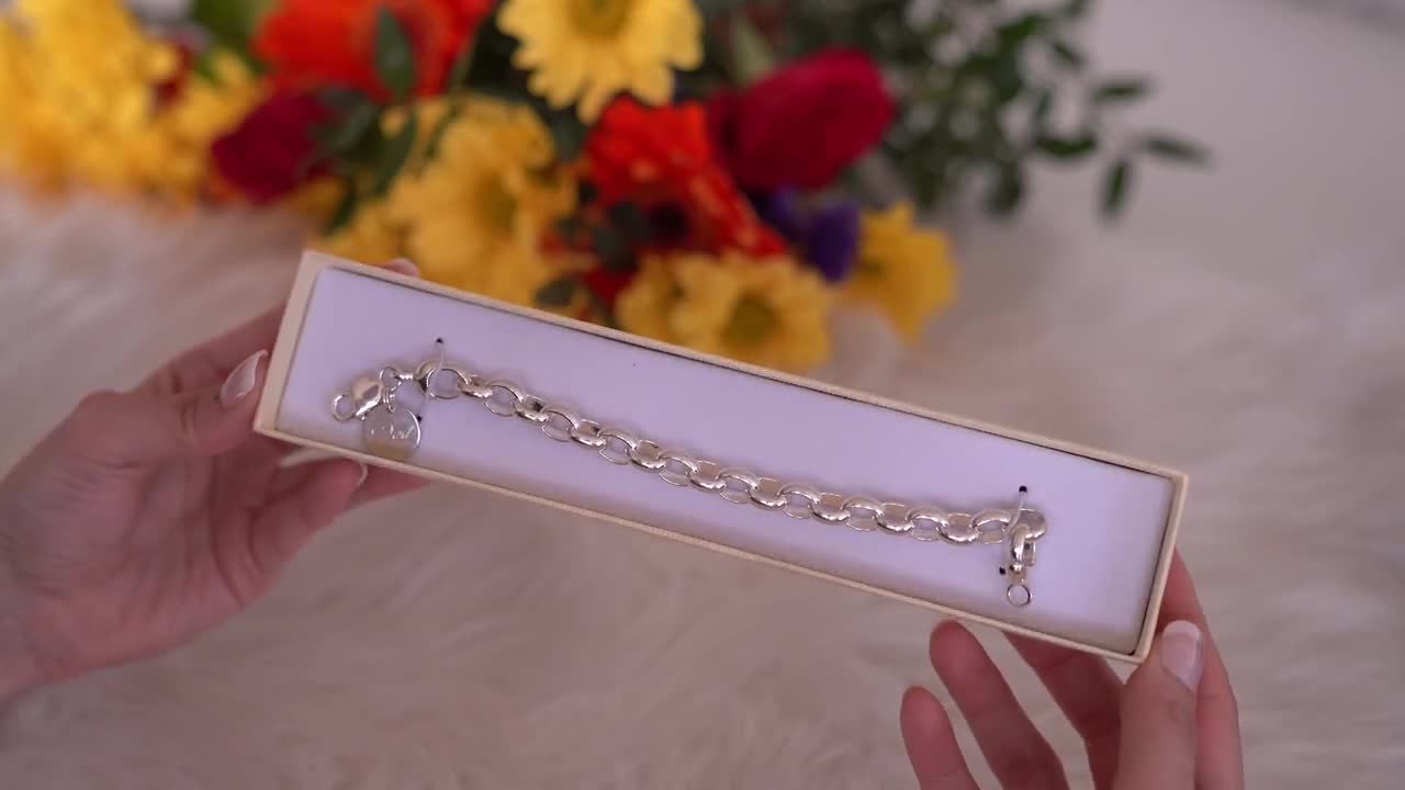 SILVER925 BIG OVAL BRACELET ブレスレット 重量87g SILVER925 OVAL LINK BRACELET/シルバー/ブレスレットの通販 by