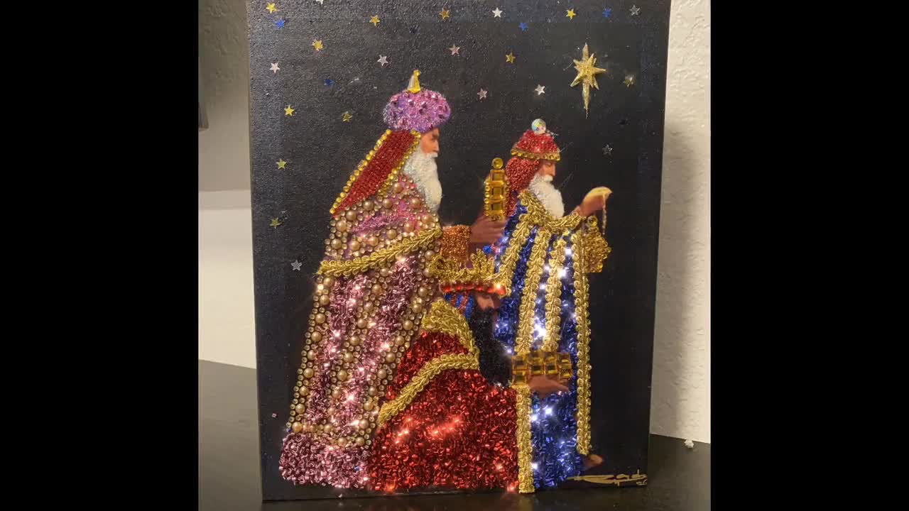 Los Reyes Magos. Los Tres Reyes Magos Con recubrimiento epoxi transparente  -  España