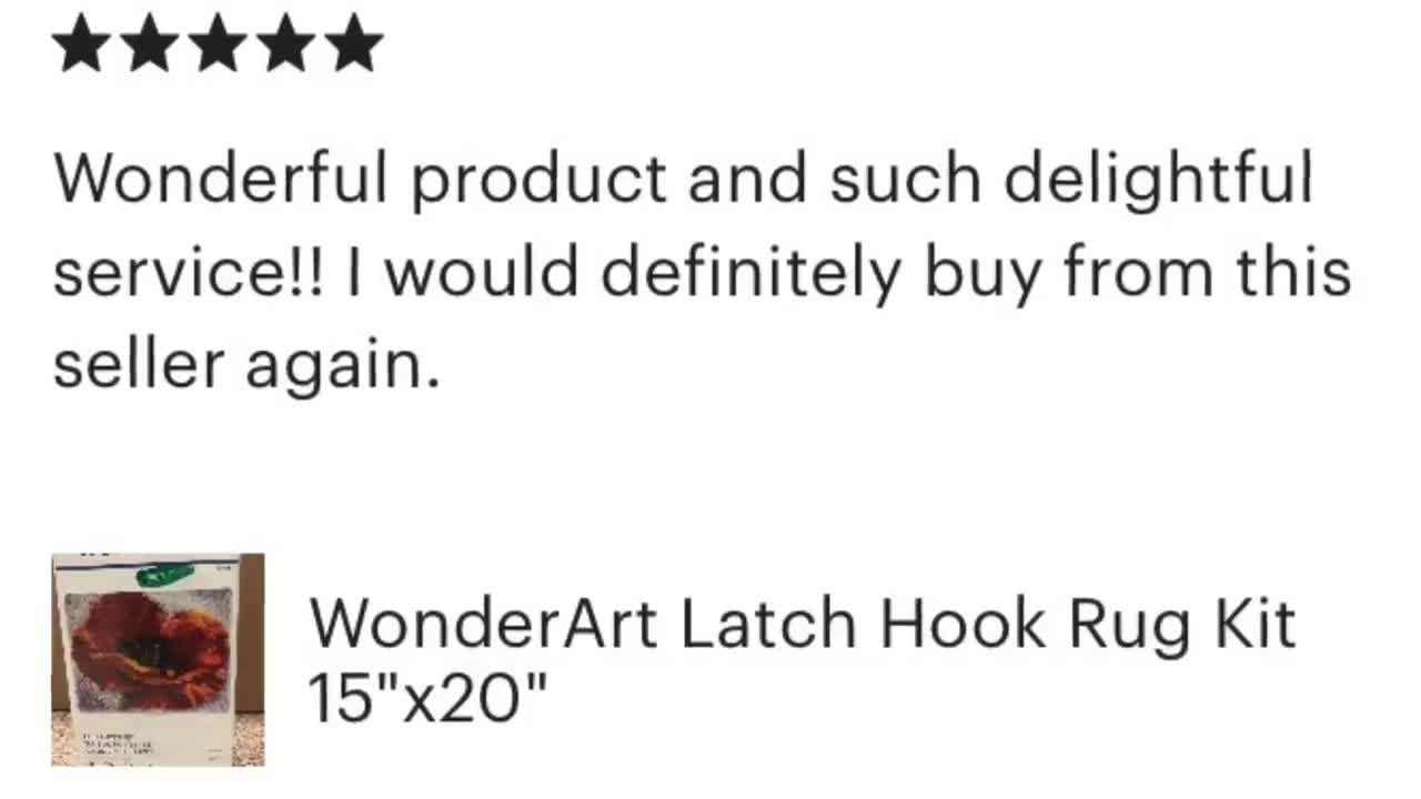 Latch Hook Kits, Large Latch Hook Rug Kit for Adults Latch Hook