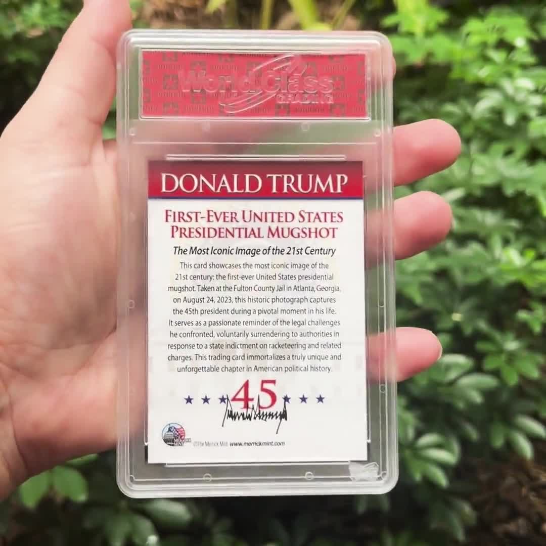 Donald Trump 2025 Inauguration Trading Card - Gem 10 Graded Collectible With Hard Case