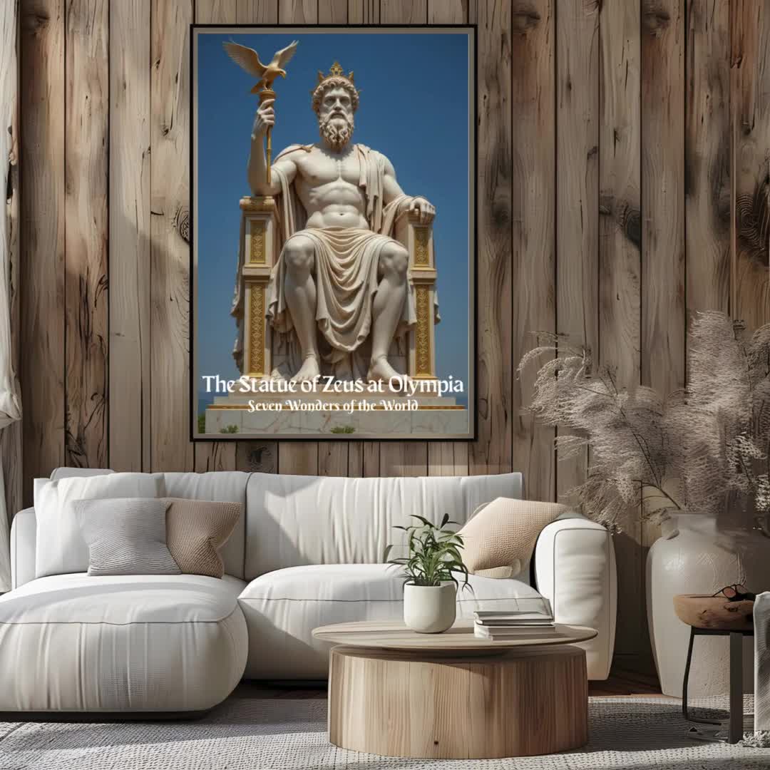Statue of Zeus at Olympia Poster: Seven Wonders of the World Art