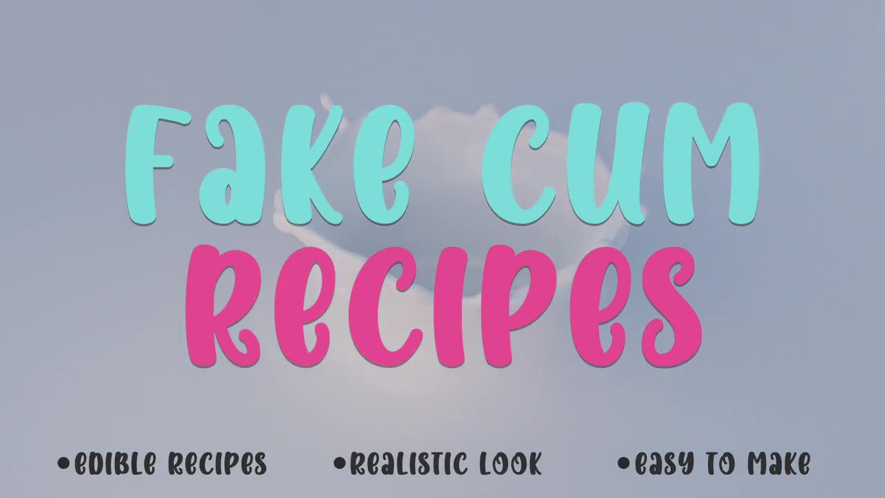 10 DIY Fake-Sperma Rezepte, Rollenspiel-Anleitung (Digitaler Download)