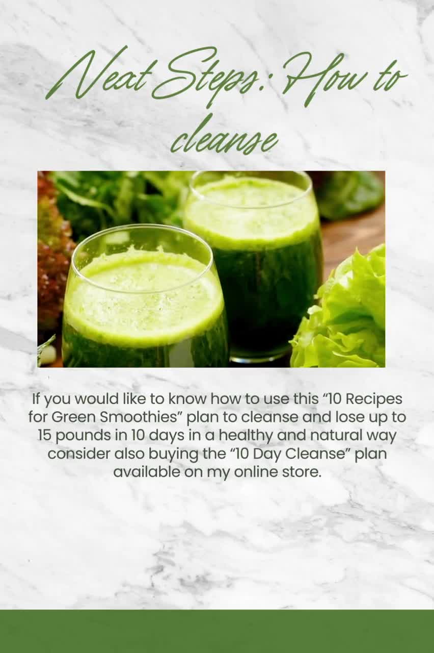 Day Green Nutribullet Recipes 10 Day Green Smoothie Plan Weight
