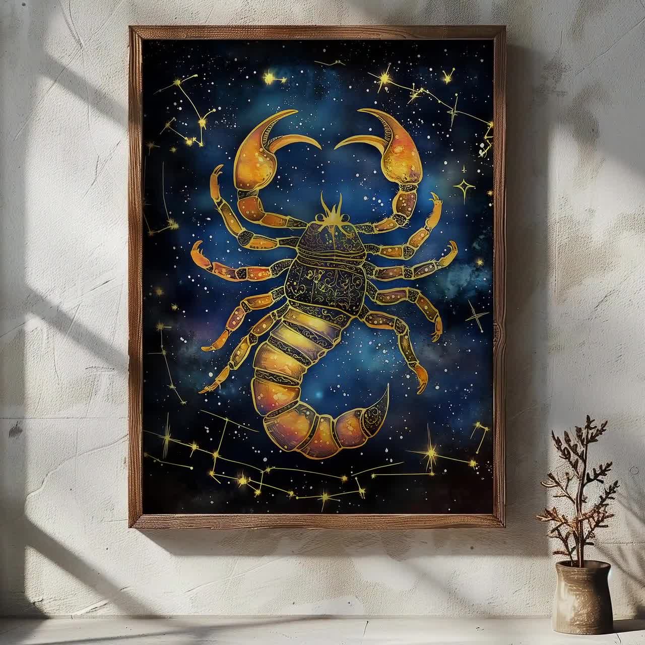 Scorpius Zodiac Print - Astrology Scorpion Star Sign Art Printable