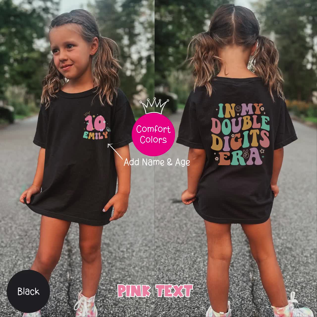 Ten Birthday Double Digits 10th B-Day Tenth Outfit T-Shirt Ten Birthday Double Digits 10th B-Day Tenth Outfit T-Shirt
