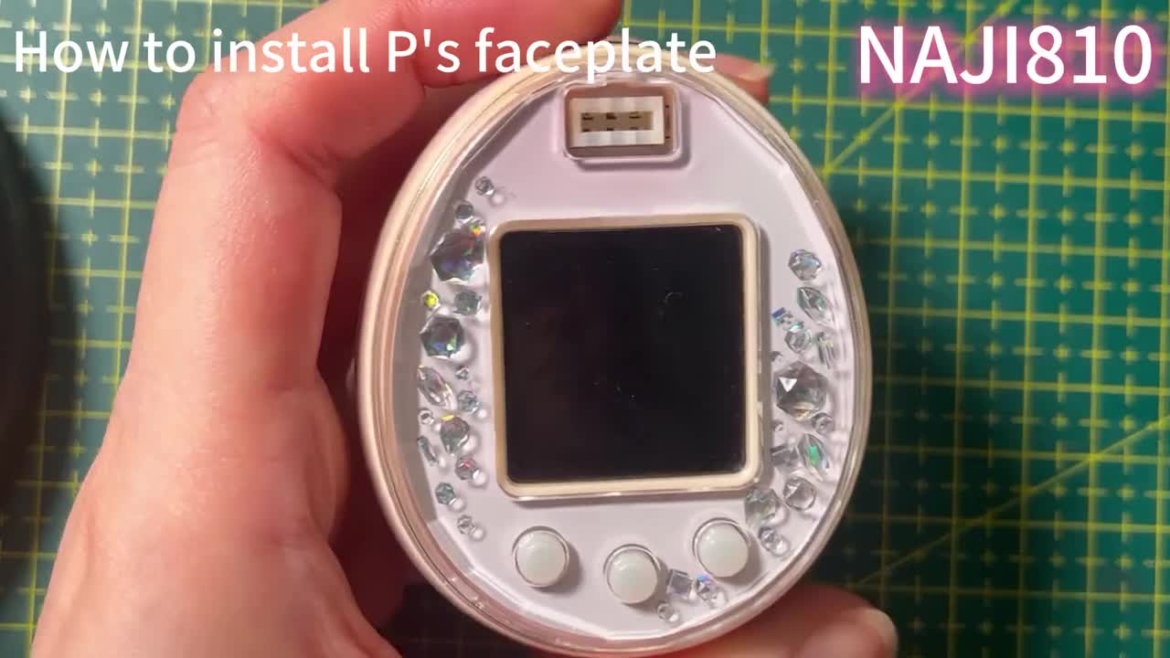 たまごっち クリアフェイスプレート ユニ / パラダイス / ピックス