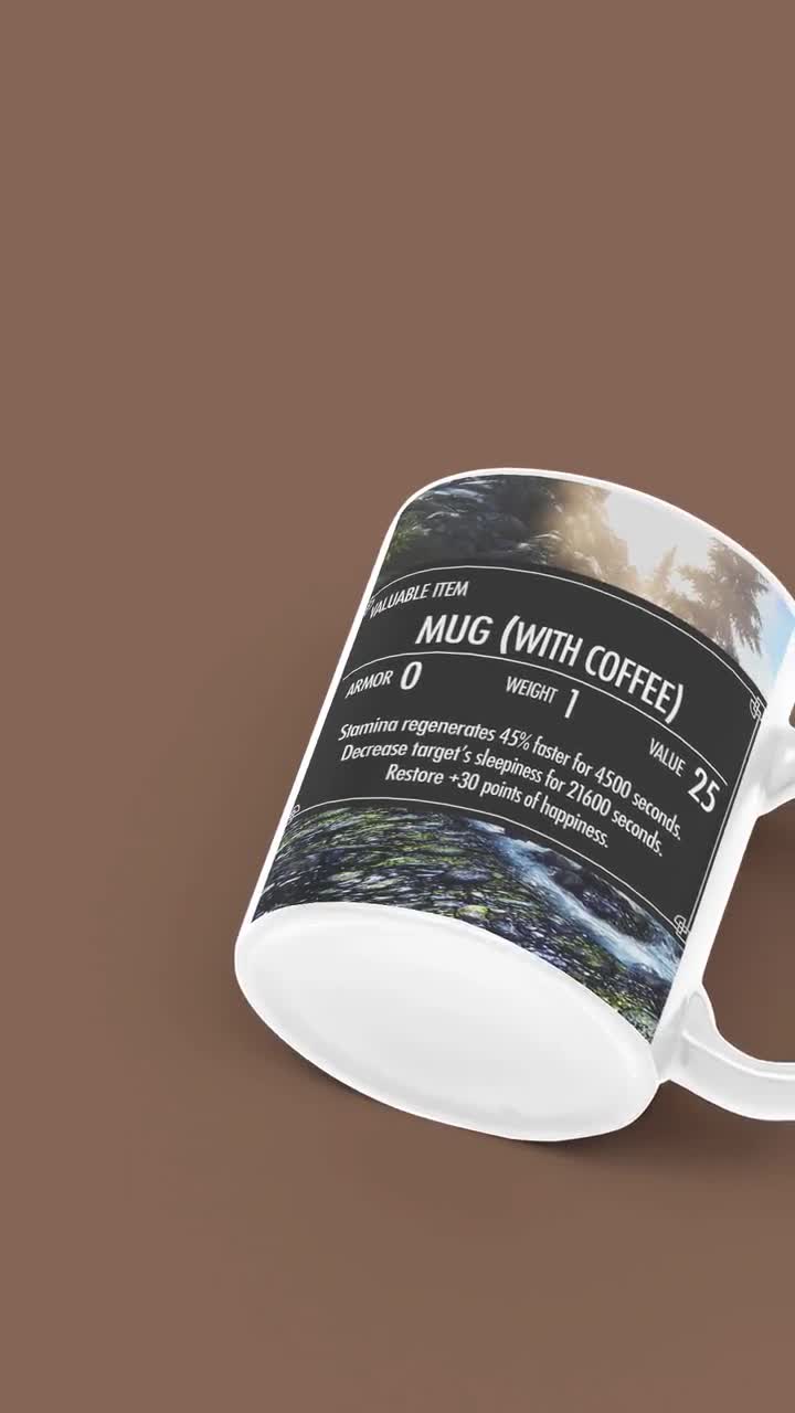 Skyrim Chest Level Legendary Ceramic Coffee Mug – Teepital – Everyday New  Aesthetic Designs