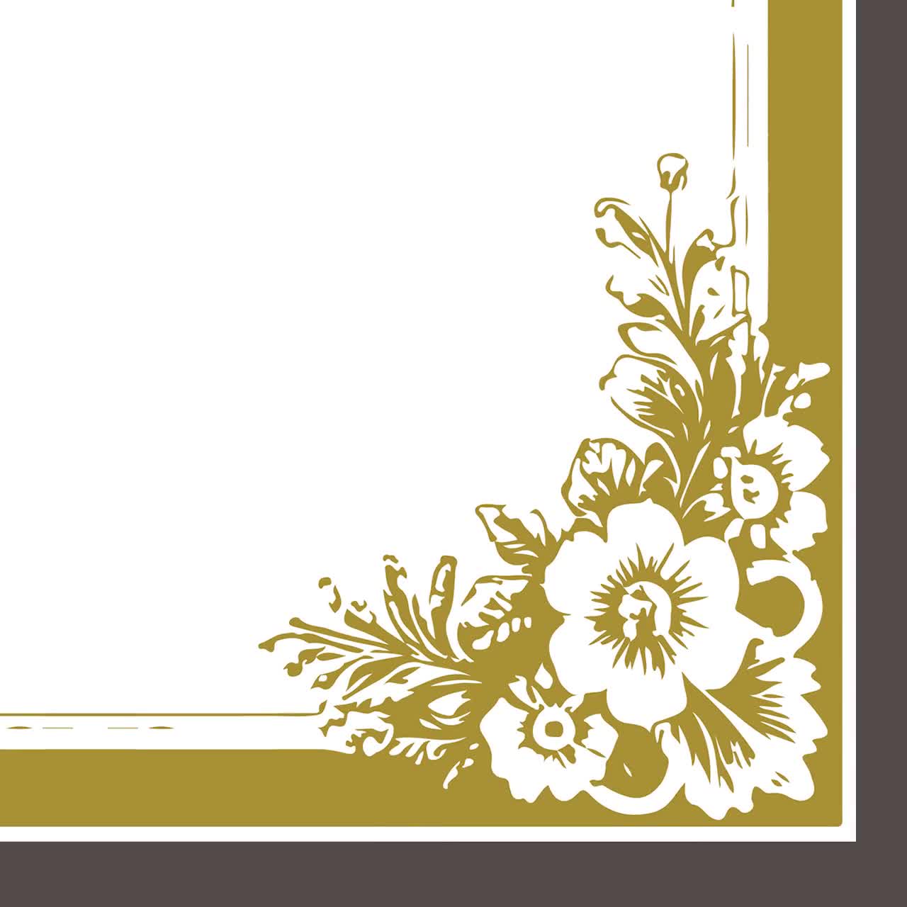 Antique Gold Document Borders Classic Clipart - Charming Flourish