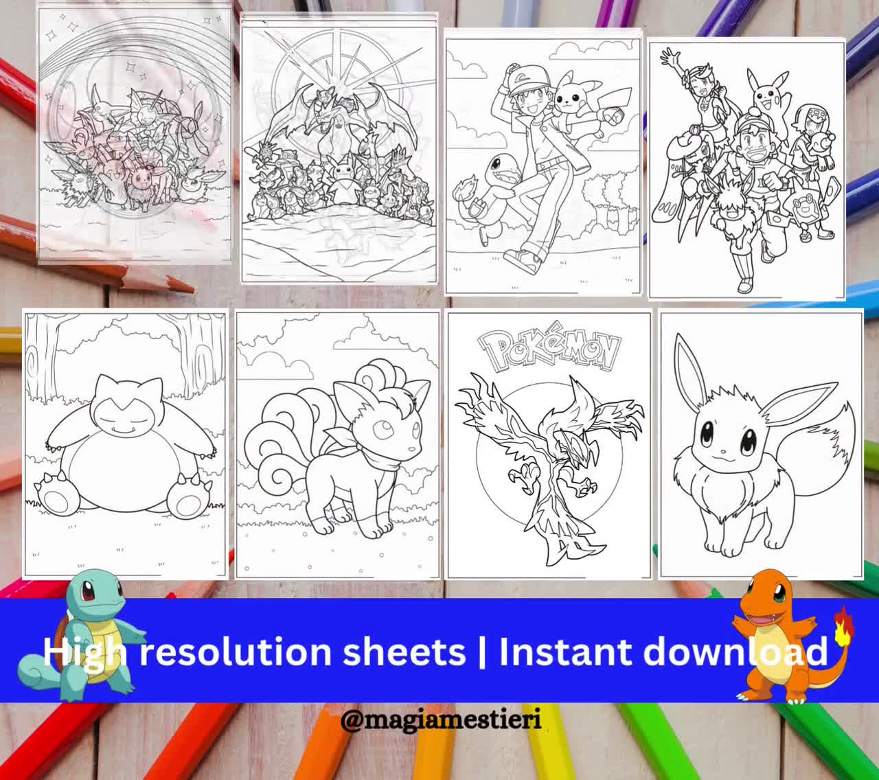 100 Pokemon Coloring Pages (Free PDF Printables), image size:1280x1136