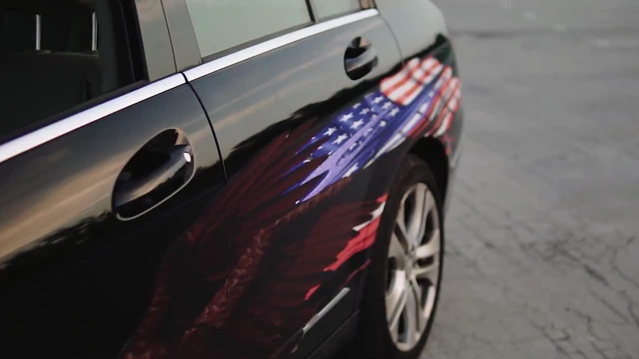 Dragon Car Vinyl Decal – Full Color Sports Car Wrap