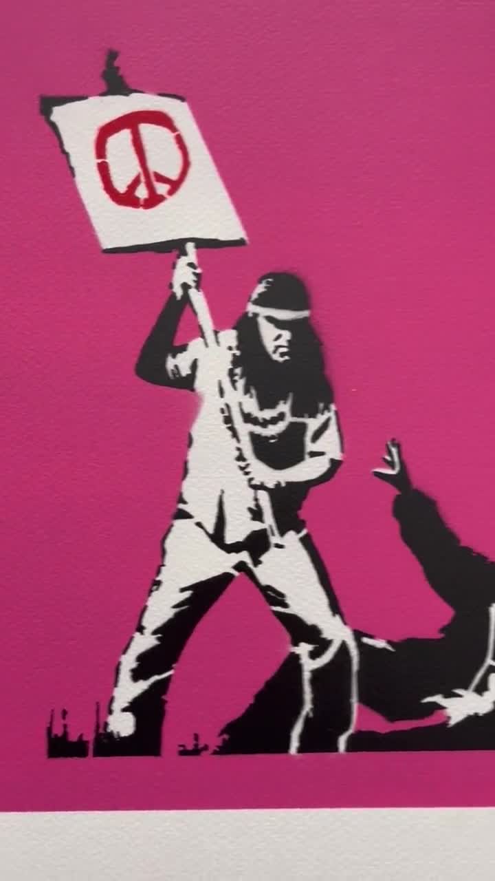 版画 NOT BANKSY /  Riot Not ノットバンクシーが現れた🤪 not banksy appeared