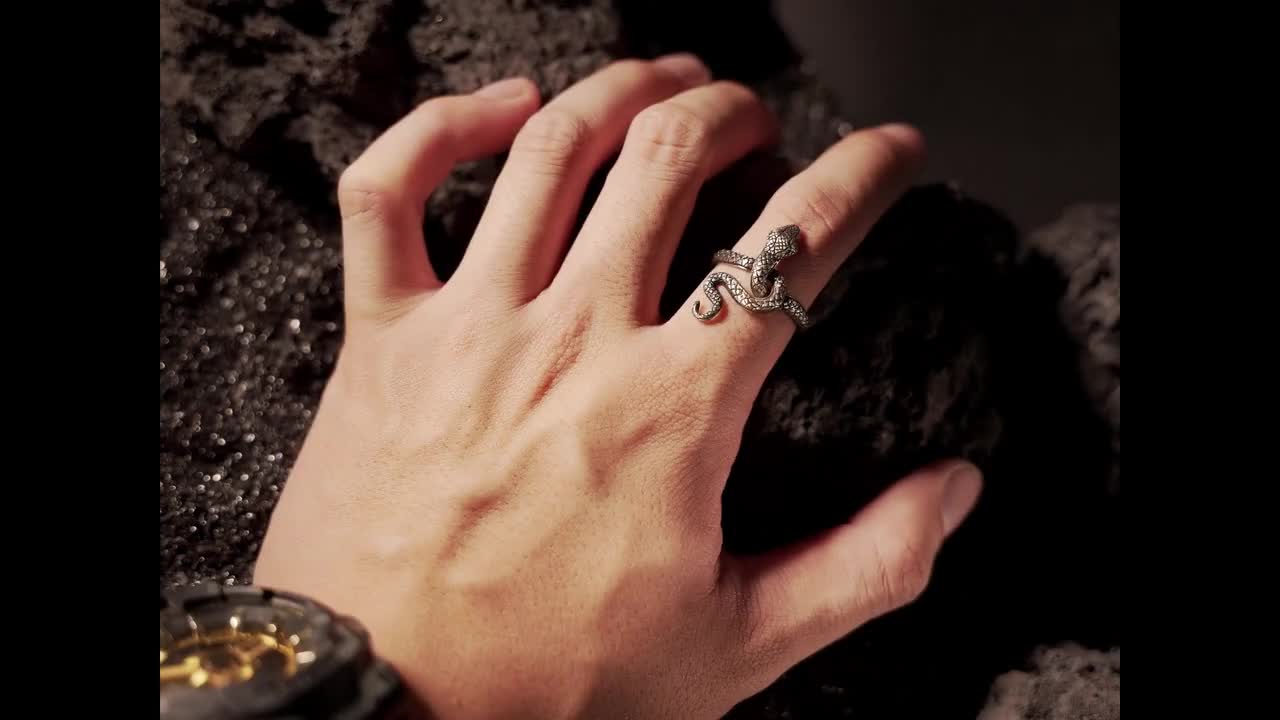 EXCLUSIVE Fanmade Dark Souls - Covetous Silver Serpent Ring, Custom 950 Silver Handmade Rings, Includes Calamity Ring and Ring of Favor video poster